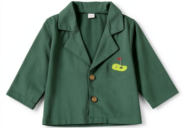 Green Toddler Golf Jacket Baby Boys 3-4T 5-6 Years Soft Cotton-0
