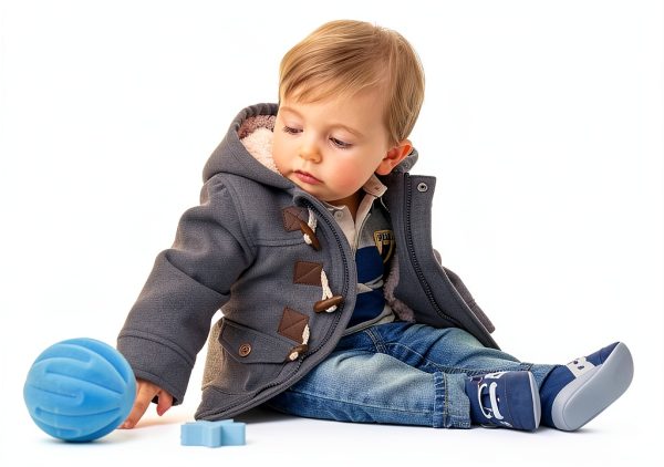 LadayPoa Baby Boys Hooded Fleece Jacket Grey 12 Months Soft Cotton-8