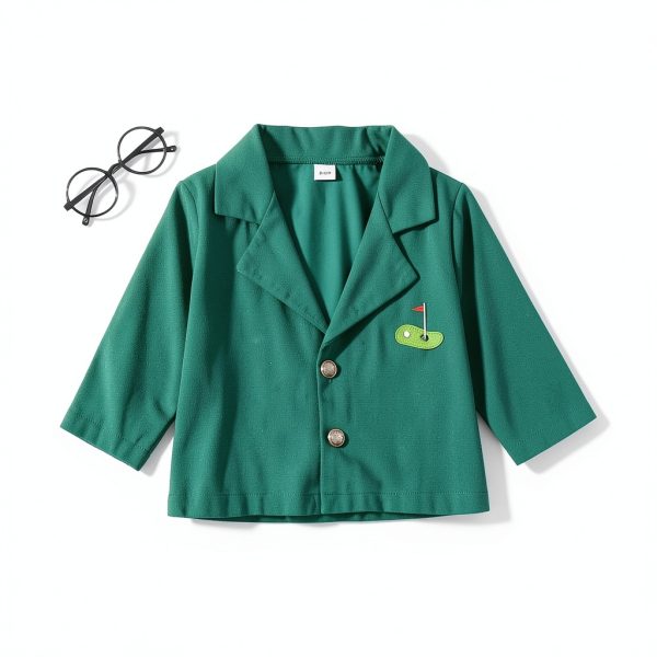Green Toddler Golf Jacket Baby Boys 3-4T 5-6 Years Soft Cotton-1