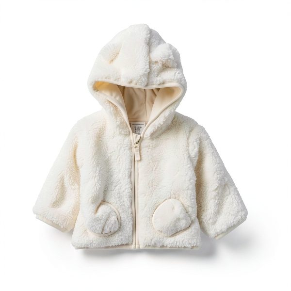 Amazon Essentials Baby Boy Sherpa Jacket 12M Pale Pink Relaxed Fit-1