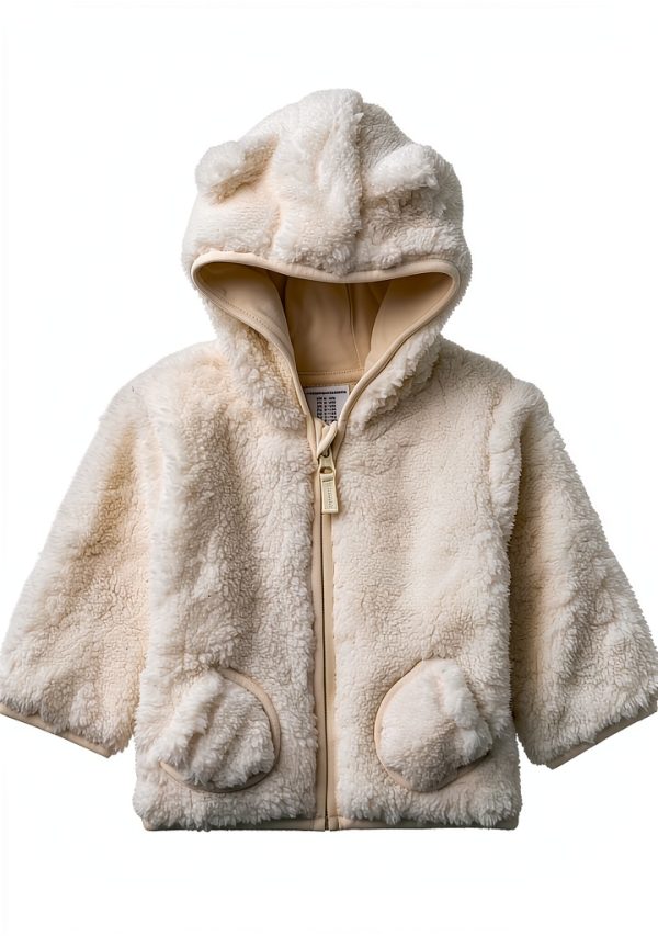 Amazon Essentials Baby Boy Sherpa Jacket 12M Pale Pink Relaxed Fit-0