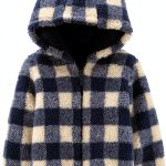 Sherpa Baby Jacket Simple Joys by Carter's Navy/ Ivory Unisex 5T-0