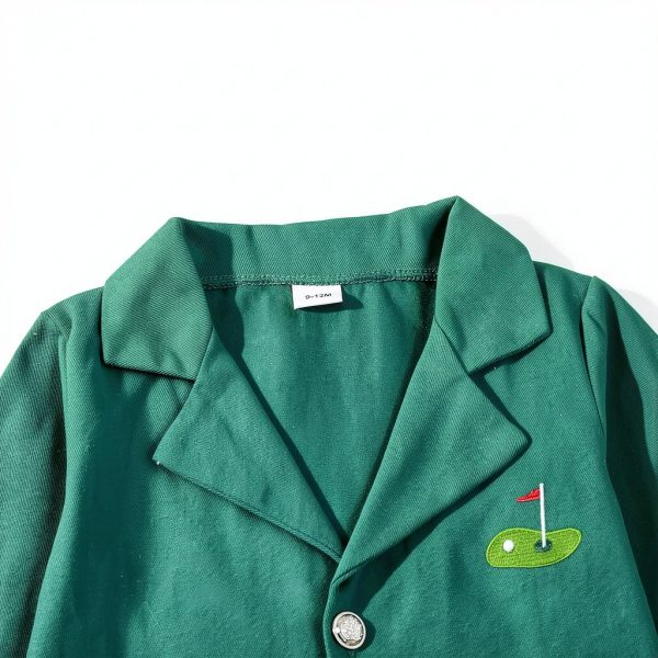 Green Toddler Golf Jacket Baby Boys 3-4T 5-6 Years Soft Cotton-2