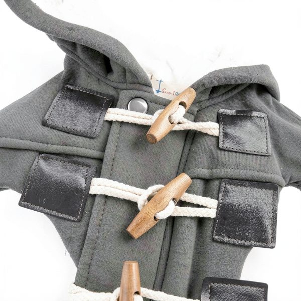 LadayPoa Baby Boys Hooded Fleece Jacket Grey 12 Months Soft Cotton-7